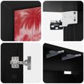vidaXL Nástenný TV kabinet AACHEN 69 x 33 x 40 cm Čierny dub