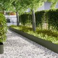 vidaXL Obrubník trávnika 50 ks 100 x 0,05 x 30 cm Olivová zelená