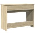 vidaXL Toaletný stolík so zrkadlom dub sonoma 100x45x76 cm