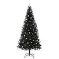 vidaXL Vianočný stromček Čierna 240 cm PVC