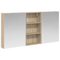vidaXL Set kabinetov do kúpeľne 3 ks 140 x 14,5 x 70 cm