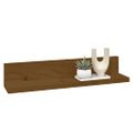 vidaXL Nástenné skrinky 2 ks medové 50x11x9 cm masívna borovica
