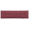 vidaXL Poduška na chrbát Víno červené 180 x 19 x 50 cm látka