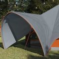 vidaXL Teepee stan pre 3 osoby 3-miestny Šedá a oranžová
