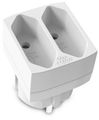 NEDIS síťový rozbočovač/ 2x zásuvka typu C (bez kolíku)/ 250 V AC 50/60 Hz/ 2,5 A/ 1100 W/ bílý Rozbocovac zásuvky, typ F na 2× typ C, 250 V, 2,5 A, 1100 W, bílý