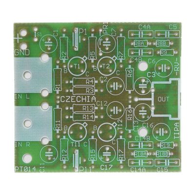 Plošný spoj TIPA PT014 Predzosilňovač pre gramofón s magnetodynamickou prenoskou
