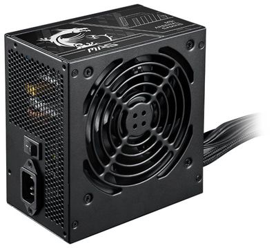 MSI zdroj MAG A750BN PCIE5 II/ 750W/ ATX/ akt. PFC/ 5 rokov celková záruka/ 120mm ventilátor/ 80PLUS Bronze Zdroj, 750W, 80 PLUS Bronze, PCIe 5.1, ATX 3.1, aktívne PFC, 120mm ventilátor, DC-DC design, nemodulárny