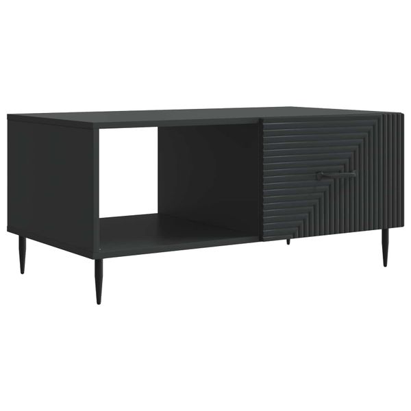 vidaXL Konferenčný stolík Čierna 90 x 50 x 40 cm Kompozitné drevo