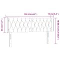 vidaXL Čelo postele s LED zelené 163x16x78/88 cm látka