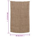 vidaXL Jutové vrecia 10 ks 60x105 cm 100 % juta 220 gsm