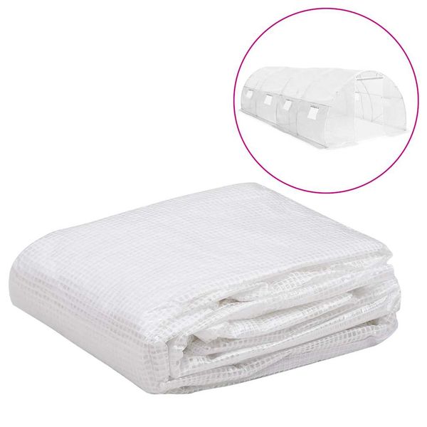 vidaXL Náhradná plachta na skleník (18 m²) 3x6x2 m, priehľadná