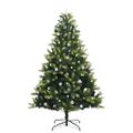 vidaXL Umelý skladací vianočný stromček 300 LED diód Zelená 240 cm