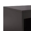 vidaXL Komoda čierna 100,5x39x107 cm oceľ