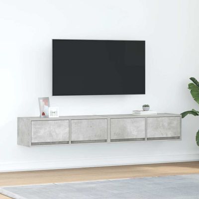vidaXL TV skrinky 2 ks betónovo sivé 80x31x25,5 cm kompoz.drevo