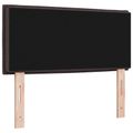 vidaXL LED hlavová doska s LED pásikmi Tmavohnedá 80 cm látka