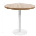 vidaXL Bistro stolík bledohnedý 80 cm MDF