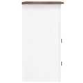 vidaXL TV skrinka z borovice v mexickom štýle Corona biela 80x43x78 cm