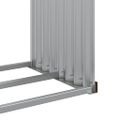 vidaXL Držiak na polená drevený vzhľad 120x45x140 cm pozinkovaná oceľ