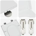 vidaXL WC sedadlo Biela 49 x 36 x 4 cm Duroplast