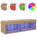 vidaXL TV nástenná skriňa 100 x 30 x 30 cm Remeselný dub