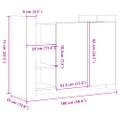 vidaXL Komoda čierna 100x35x75 cm kompozitné drevo