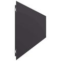 vidaXL Obrubník trávnika 30 ks 20 x 103 cm Čierna