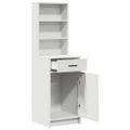 vidaXL Highboard Biela 41 x 40 x 135 cm Kompozitné drevo