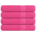 vidaXL Uteráky FROGN 4 ks ružové 100x200 cm 360 g/m²