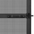 vidaXL Hinged Hmyzová sieť Antracitová a čierna 100 x 215 cm