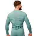Kompresné tričko s dlhým rukávom Mid Blue - GymBeam, veľkosť XXXL