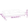 vidaXL Podložky na paletovú sedačku 7 ks sivé látka