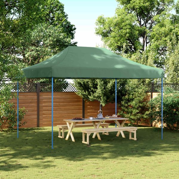 vidaXL Párty stan Zelená 279 x 410 x 315 cm Oxfordská látka