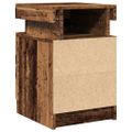 vidaXL Nočné stolíky 2 ks staré drevo 35x39x55 cm kompozitné drevo