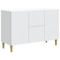 vidaXL Servírovacia skriňa Biela 89 x 34,5 x 60 cm Kompozitné drevo