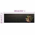 vidaXL Kuchynský koberec umývateľný Spices 45x150 cm zamat