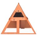 vidaXL Králikáreň 152x127x109,5 cm masívne jedľové drevo