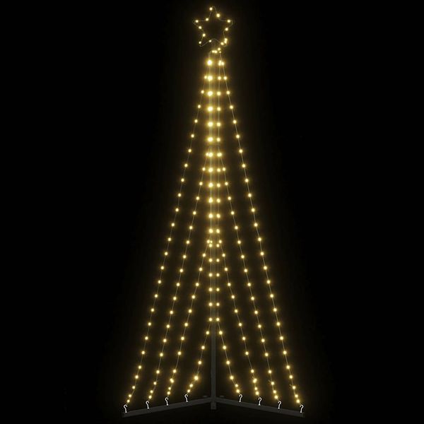 vidaXL LED vianočný stromček 339 LED teplá biela 187 cm