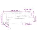 vidaXL TV skrinka lesklá biela 100x34,5x44,5 cm kompozitné drevo