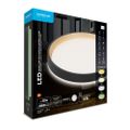 Modee Okrúhle stropné LED svietidlo CLG1BK 30W 3CCT+RGB 2000lm, čierna, ovládač (ML-CLFG1BK)