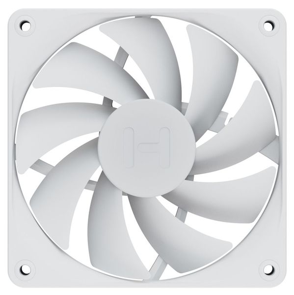 HYTE ventilátor 120mm PWM / barva Snow White / 1500rpm / 72CFM / ABS / 4-pin / sada 4x ventilátor Ventilátor, 120mm, FDB ložisko, 4pin PWM, výška 25mm, bílý, 4ks