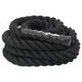 vidaXL Bojové lano čierne 9 m 6,8 kg polyester