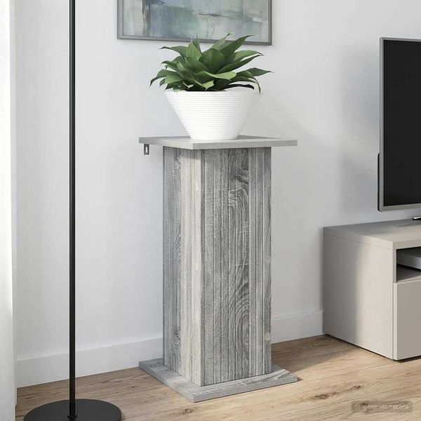 vidaXL Stojan na rastliny 2 pcs Sivá sonoma 30,5 x 30 x 60,5 cm