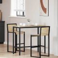 vidaXL stôl Sonoma dub 100 x 50 x 90,5 cm Inžinierske drevo a oceľ