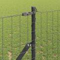 vidaXL Euro plotový základ 25 x 1,2 m PVC potiahnutá oceľ Sivá