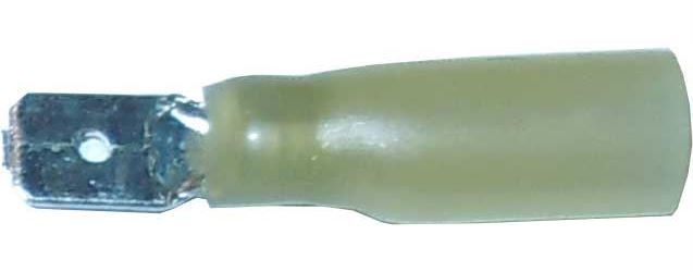 Faston-konektor 6,3 mm so smršťovacou bužírkou, kábel 4-6 mm2