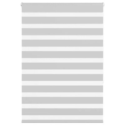 vidaXL Zebra roleta svetlosivá 95x150cm šírka látky 90,9 cm polyester