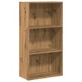 vidaXL Knižnica dub artisan 60x30x114 cm kompozitné drevo