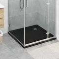 vidaXL Sprchová základná vanička s bodkami 90 x 90 x 4 cm ABS Čierna