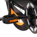 vidaXL Detský bicykel s predným nosičom 16 palcový čierny a oranžový