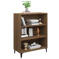 vidaXL Komoda hnedý dub 69,5x32,5x90 cm spracované drevo